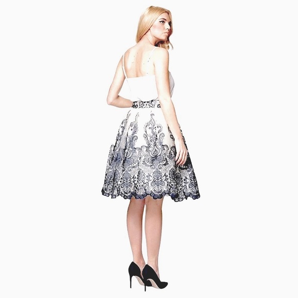 Chi Chi London Kelsey Tulle Midi Lace Skirt BRAND NEW - Picture 4 of 6